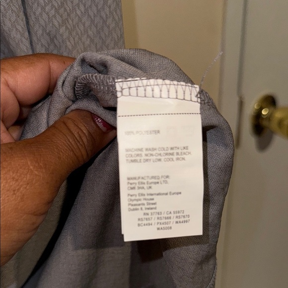 New Perry Ellis Gray Polo Shirt Classic Design - Picture 6 of 9